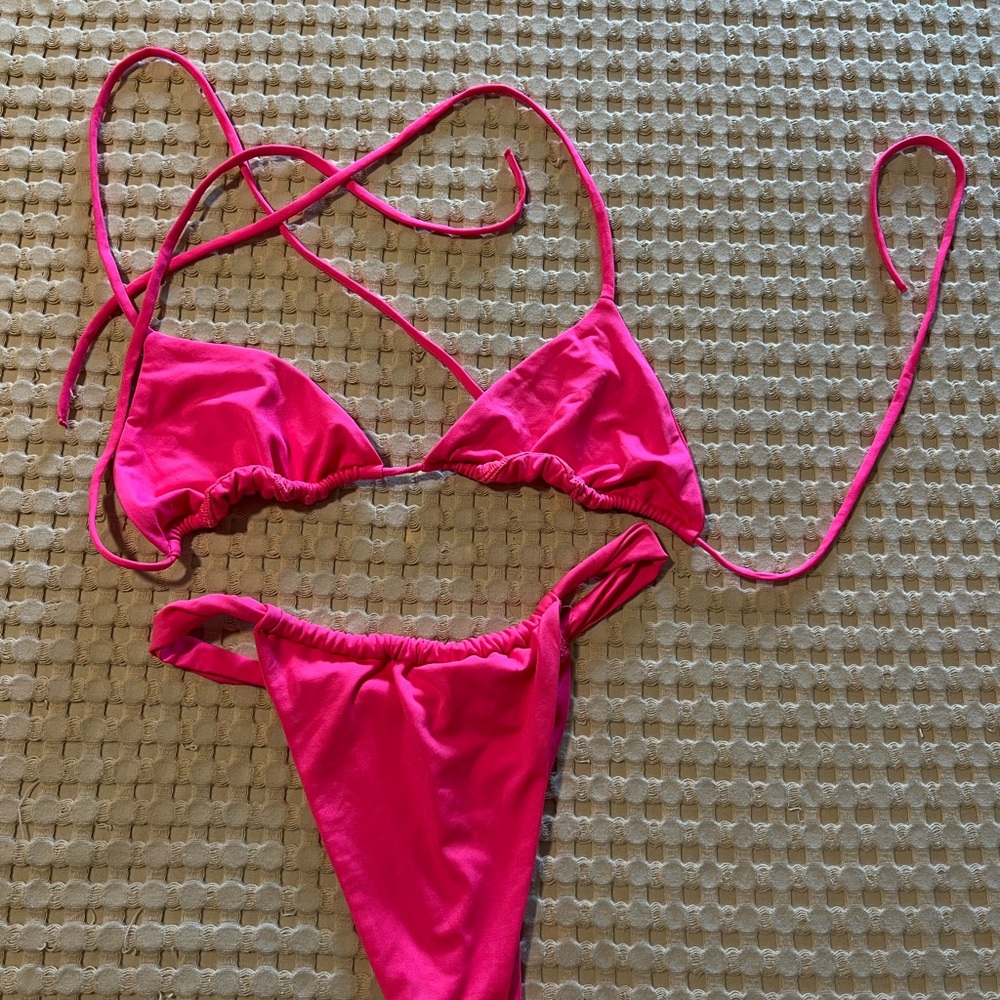 Oh Polly Hot Pink Bikini Set
